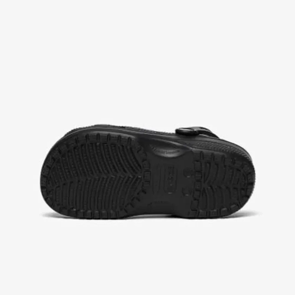 Crocs Kids Black Classic Pull On Back Straps Clog Size C9